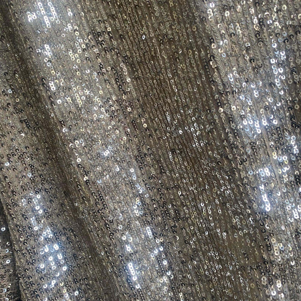 NWOT 7 for All Mankind Silver Sequin Cocktail Dress. Size X-Large - Picture 13 of 14